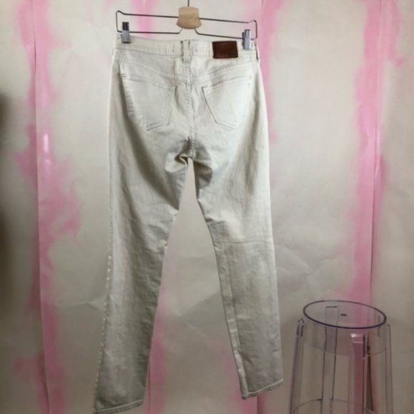 Madewell Straight Distressed Worn Boyfriend Ripped Denim Jeans - Picture 4 of 8